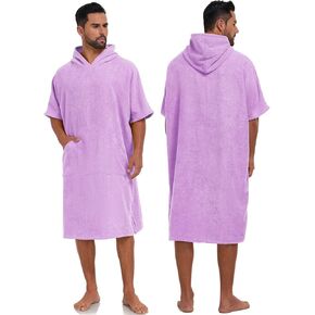 VINTAGECLOTHING SURF PONCHO ROBE مع غطاء محرك السيارة ، والرجال نساء سميكة سميكة الجافة الجافة بذلة الألياف in Kuwait