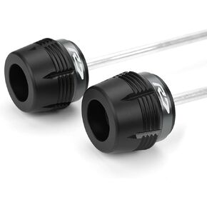 1PAIR متوافق مع YZF R7 2025 2024 2023 YZFR7 2022 2021 YZF-R7 دراجة نارية الأمامية الخلفية الإطار الشوكة الإطار المنزلق محور محور محور منصات تحطم محور (أسود) in Kuwait