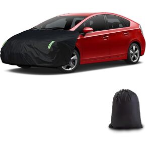 Universal Car Engine Cover for Sedans/Hatchbacks (L: 181-205in x 65-73in), Car Hood Cover with Reflective Straps, Elastic Band & Hook in Saudi Arabia