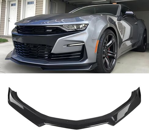 Front Bumper Lip Splitter Spoiler Glossy Black 5Pcs Compatible with Camaro SS 2016-2024 / LS LT RS 2019-2024 in Kuwait