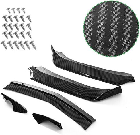 Front Bumper Lip Splitter Spoiler Glossy Black 5Pcs Compatible with Camaro SS 2016-2024 / LS LT RS 2019-2024 in Kuwait