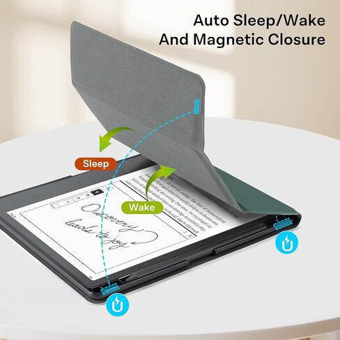 CoBak Case for Kindle Scribe - All New PU Leather Cover with Auto Sleep Wake Feature for Kindle Scribe 10.2" 2022 Released with Pen Holder in Saudi Arabia