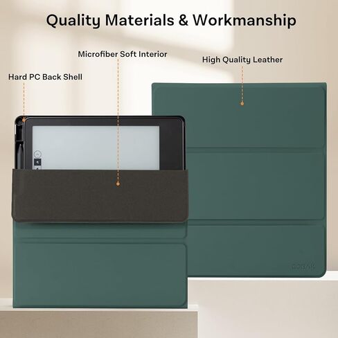 CoBak Case for Kindle Scribe - All New PU Leather Cover with Auto Sleep Wake Feature for Kindle Scribe 10.2" 2022 Released with Pen Holder in Saudi Arabia