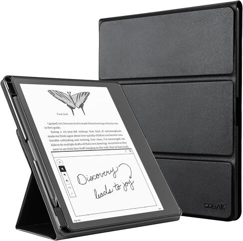 حافظة CoBak لجهاز Kindle Scribe - غطاء جلد PU جديد تمامًا مع ميزة التنبيه التلقائي للنوم لجهاز Kindle Scribe 10.2 بوصة 2022 تم إصداره مع حامل قلم in Saudi Arabia
