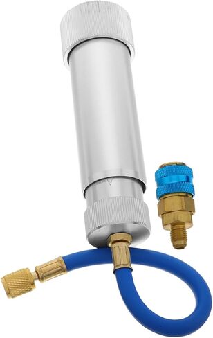 Car Air Conditioning Recharge Kit Manual Screw in Oil and Dye Injector Tool for Automotive Systems Compatible with Refrigerant Durable and Automotive Tool in Kuwait