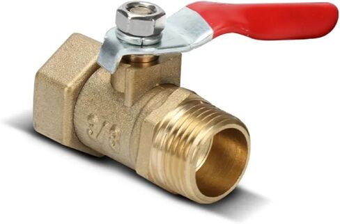 صمام الكرة النحاسي 1/8 "إلى 1/2" موصل الخيط الإناث/الذك in Saudi Arabia