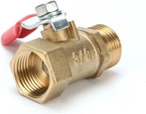 صمام الكرة النحاسي 1/8 "إلى 1/2" موصل الخيط الإناث/الذك in Saudi Arabia