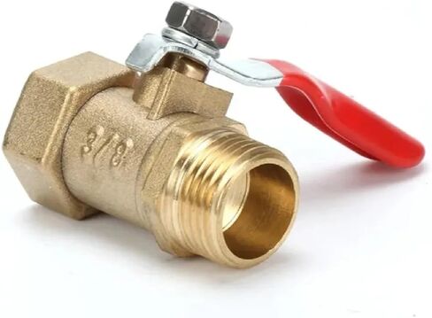 صمام الكرة النحاسي 1/8 "إلى 1/2" موصل الخيط الإناث/الذك in Kuwait