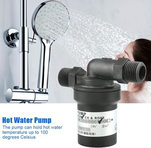 Flexman DC24V 18W مضخة المياه الشمسية ، 1/2BSP خيوط مخرج سخان الماء المتداول لمضخة النافورة نظام الدورة التدريبية الشمسية الدورة الدموية in Kuwait
