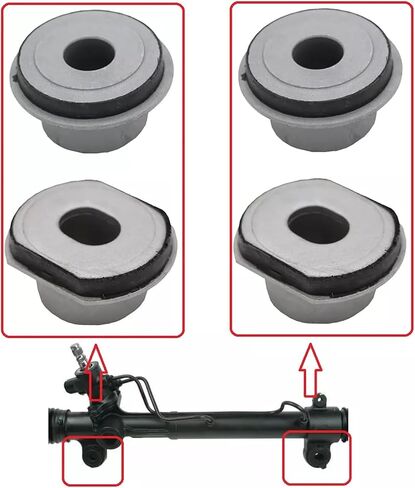 Bestparts 4pcs رف التوجيه السلطة وقمة جلبة جناح متوافقة مع Toyota Rav4 2000-2005 استبدال 44200-42140 ، 4420042140 in Saudi Arabia