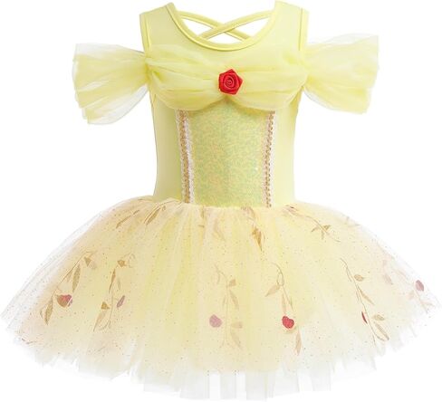 Princess Leotards for Girls Ballet Dance Tutu Skirted Toddlers Dance Cotton Tulle Skirts Dress in Saudi Arabia