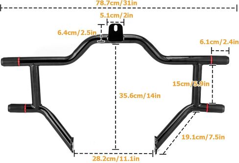 Wsays Front Engine Guard Bars دراجة نارية على الطرق السريعة المتوافقة مع Harley Touring Street Electra Road Road King Ultra Limited 2009-2023 (بدون انخفاض في الهدية) in Saudi Arabia