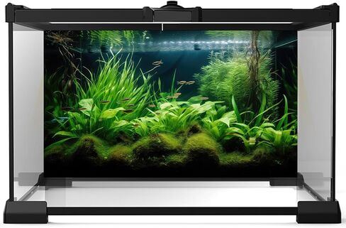 Aquarium Background Underwater Grass Leaves Pebble Aquarium Backdrop Vivid and Fresh Green Aquatic Plant Background Stone River Bed DeadWood Purple Leaves Tank Background Decor Vinyl 24x12in in Saudi Arabia