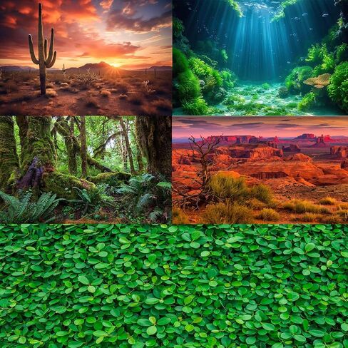 Aquarium Background Underwater Grass Leaves Pebble Aquarium Backdrop Vivid and Fresh Green Aquatic Plant Background Stone River Bed DeadWood Purple Leaves Tank Background Decor Vinyl 24x12in in Saudi Arabia
