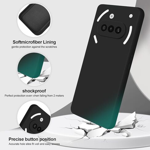 حافظة من السيليكون متوافقة مع هاتف Google Pixel 8A، حافظة هاتف ناعمة الملمس حريرية بالكامل مع حماية للكاميرا، غطاء مقاوم للصدمات مع بطانة من الألياف الدقيقة، أخضر in Kuwait