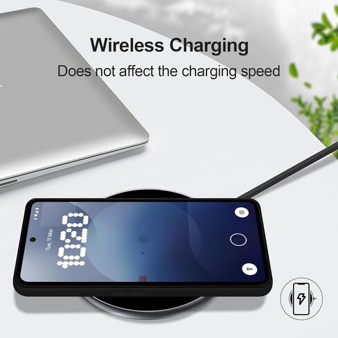 حافظة من السيليكون متوافقة مع هاتف Google Pixel 8A، حافظة هاتف ناعمة الملمس حريرية بالكامل مع حماية للكاميرا، غطاء مقاوم للصدمات مع بطانة من الألياف الدقيقة، أخضر in Kuwait