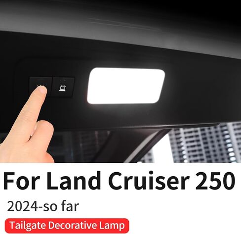 مصباح زخرفي الباب الخلفي لعام 2024-2025 Toyota Land Cruiser 250 1958 Prado Trunk LED LED إكسسوارات التعديل الداخلي للضوء الأصفر/الضوء الأبيض/الضوء الأحمر (ضوء التحذير) in Kuwait