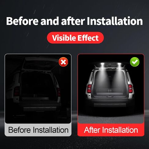 مصباح زخرفي الباب الخلفي لعام 2024-2025 Toyota Land Cruiser 250 1958 Prado Trunk LED LED إكسسوارات التعديل الداخلي للضوء الأصفر/الضوء الأبيض/الضوء الأحمر (ضوء التحذير) in Kuwait