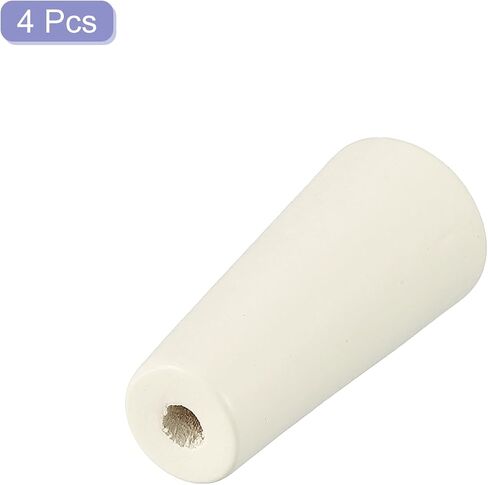 uxcell 4Pcs Cord Knobs, 35mm Window Blind Tassels Wooden Pull Cord Tassel Drops Pull End Pendant for Window Blinds Shade Curtain, White in Saudi Arabia