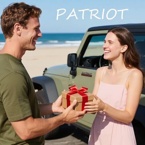 2Pack Patriot Edition Edition Car مع 4 مواد لاصقة ، شارة ثلاثية الأبعاد للشاحنات ، استبدال الملصقات المعدنية متوافقة مع مركبة عالمية ، هدايا مخضرمة للرجال (Silver & Black) in Kuwait