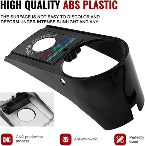 Newsmarts Motor Sycerbycl Speedo Dash Panel Cover Housing Black Kit for Harley Heritage for Softail for Fatboy for Softail Springer 91- ؛ لـ Softail 91 و 93- ؛ الولد الشرير in Kuwait