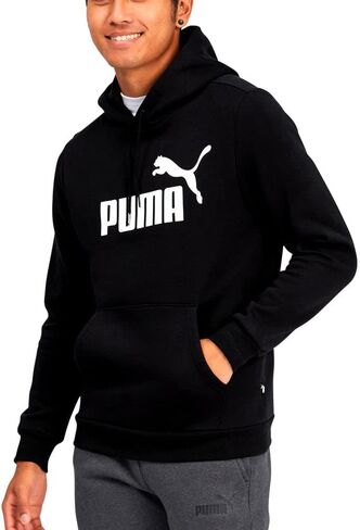 سويت شيرت بغطاء للرأس من الصوف بشعار كبير من PUMA للرجال، قطن أسود - XXLarge US in Saudi Arabia
