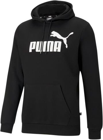 سويت شيرت بغطاء للرأس من الصوف بشعار كبير من PUMA للرجال، قطن أسود - XXLarge US in Saudi Arabia