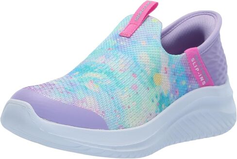 Skechers Girls Ultra Flex 3.0 Sneaker, Lavender/Multi, 12 Little Kid in Saudi Arabia