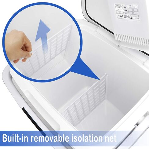 SUPER DEAL Pro 28QT(26L) Portable Electric Cooler and Warmer, Mini 12V DC Car Refrigerator Plug In Cooler Car Refrige for Camping, Fishing, Work Beach Picnic in Kuwait