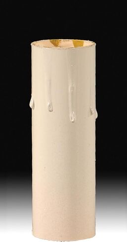 B&P Lamp® 6" Height, Ivory-Tinted Drip Candle Covers, Standard Size in Saudi Arabia