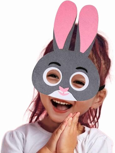 شعرت Animal Masquerade Mask Noveltycartoon Halloween Face Mask for Fors Prom Prom in Kuwait