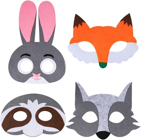 شعرت Animal Masquerade Mask Noveltycartoon Halloween Face Mask for Fors Prom Prom in Kuwait