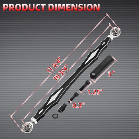 Amazicha Black Shift Linkage Gear Syfter Linkage متوافق مع Harley Touring Electra Street Glide 1980-Later in Kuwait