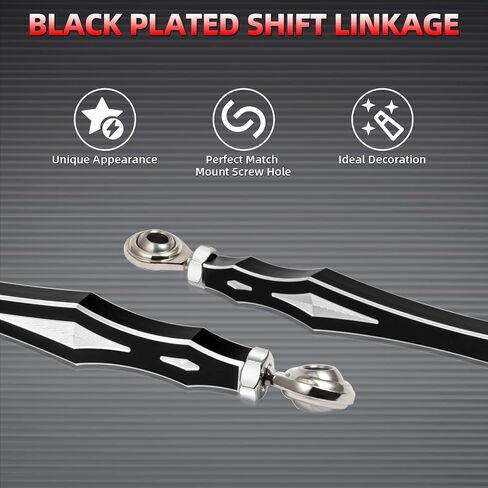 Amazicha Black Shift Linkage Gear Syfter Linkage متوافق مع Harley Touring Electra Street Glide 1980-Later in Kuwait