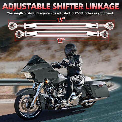 Amazicha Black Shift Linkage Gear Syfter Linkage متوافق مع Harley Touring Electra Street Glide 1980-Later in Kuwait