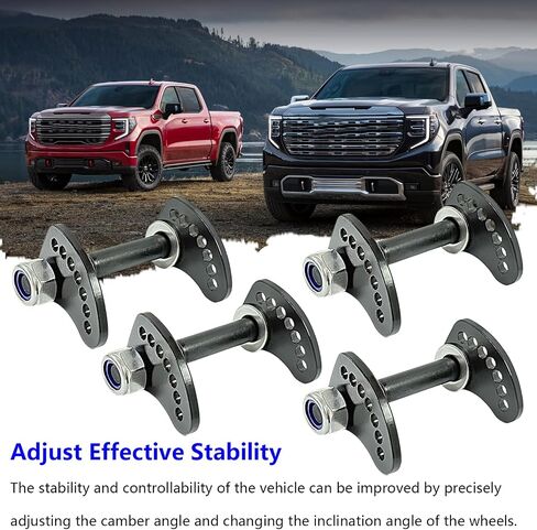كامبر براغي مجموعة تشيفي سيلفرادو 1500 2500 3500 GMC Sierra 1500 2500 3500 2WD 4WD ؛ 4 PCS Caster/Camber محاذاة الترباس in Saudi Arabia