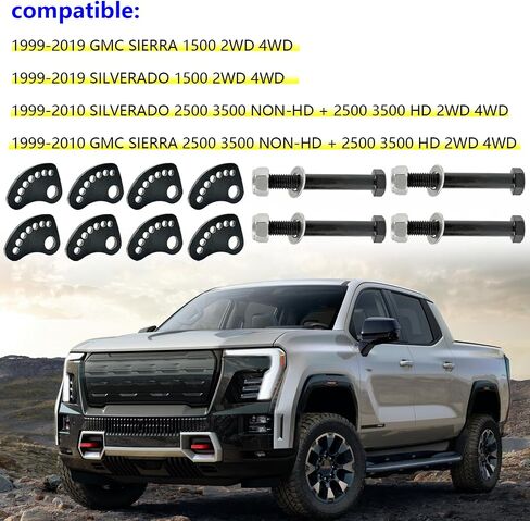 كامبر براغي مجموعة تشيفي سيلفرادو 1500 2500 3500 GMC Sierra 1500 2500 3500 2WD 4WD ؛ 4 PCS Caster/Camber محاذاة الترباس in Saudi Arabia