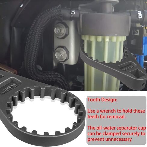 أداة مفصل مياه الفواصل عن حاملة الحاملة السفلية ومرشح الوقود لـ Yamaha 4 Strokes 150 إلى 350 حصان (الرقم التسلسلي 0406) ، F150-F350 ، 2.6L 3.3L ، Black in Kuwait