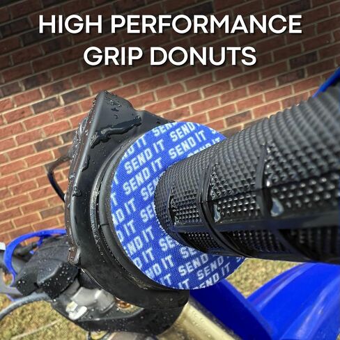 SEND IT Grip Donuts for Motorcycle, Dirt Bike, BMX, ATV - Soft Foam Pads to Prevent Blisters - Universal Fit, Easy Install, Multiple Colors - Durable, Comfortable, Anti-Vibration Handlebar Accessories in Saudi Arabia