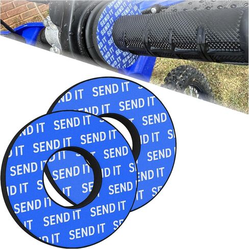 SEND IT Grip Donuts for Motorcycle, Dirt Bike, BMX, ATV - Soft Foam Pads to Prevent Blisters - Universal Fit, Easy Install, Multiple Colors - Durable, Comfortable, Anti-Vibration Handlebar Accessories in Saudi Arabia