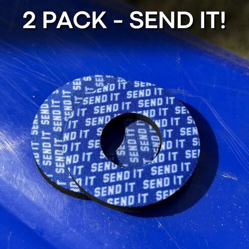 SEND IT Grip Donuts for Motorcycle, Dirt Bike, BMX, ATV - Soft Foam Pads to Prevent Blisters - Universal Fit, Easy Install, Multiple Colors - Durable, Comfortable, Anti-Vibration Handlebar Accessories in Saudi Arabia