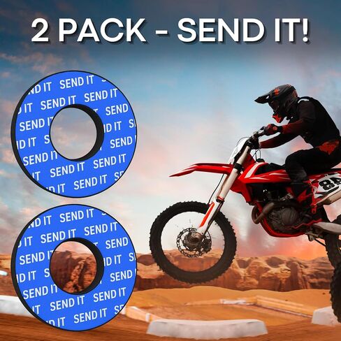 SEND IT Grip Donuts for Motorcycle, Dirt Bike, BMX, ATV - Soft Foam Pads to Prevent Blisters - Universal Fit, Easy Install, Multiple Colors - Durable, Comfortable, Anti-Vibration Handlebar Accessories in Saudi Arabia