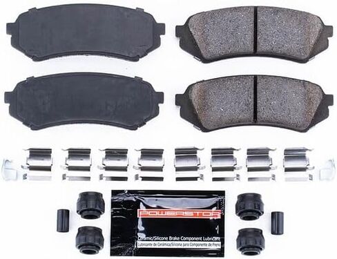 Power Stop Z23-773 Rear Z23 Evolution Sport Carbon Fiber Infused Ceramic Brake Pads with Hardware For Lexus LX470 1998-2007, Toyota Land Cruiser 1998-2007 [Model Specific] in Saudi Arabia