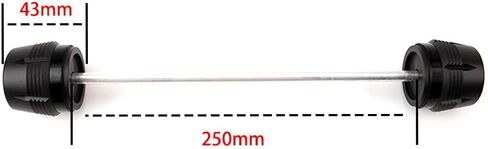 1PAIR متوافق مع YZF R7 2025 2024 2023 YZFR7 2022 2021 YZF-R7 دراجة نارية الأمامية الخلفية الإطار الشوكة الإطار المنزلق محور محور محور منصات تحطم محور (أسود) in Kuwait