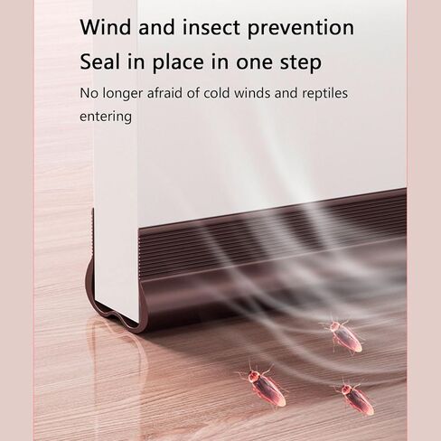 Soundproof Door Seal, Soundproof Door Draft Stopper PVC Seal Strips Efficiency Door Bottom Sealing Strips for Noise Reduction & Insulation in Saudi Arabia