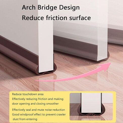 Soundproof Door Seal, Soundproof Door Draft Stopper PVC Seal Strips Efficiency Door Bottom Sealing Strips for Noise Reduction & Insulation in Saudi Arabia