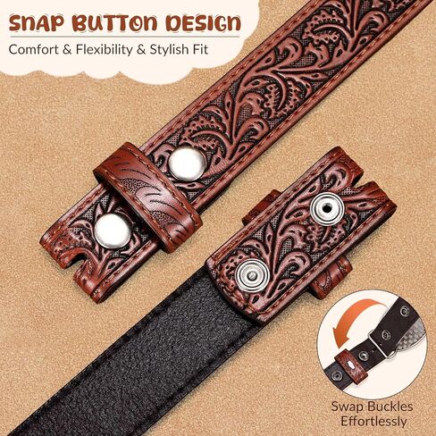 3-Pack Kids Western Belt Straps Genuine Leather for Boys & Girls in Saudi Arabia