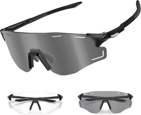 Photochromic Cycling Glasses UV Protection Sports Sunglasses Mountain Bike Sunglasses for Driving Cycling Men Women in Saudi Arabia