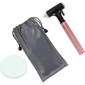 Universal Car Safety Hammer Glass Breaker Urgent Escape Tool Black Pink Aluminum Alloy Tungsten Steel in Kuwait