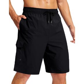 Men's Swim Trunks No Liner 9" Board Shorts Quick Dry Bathing Suit Swimming Beach Shorts for Men with 3 Pockets in Kuwait